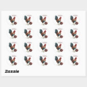 Jaar van de Rooster-Sticker Ronde Sticker (Vel)