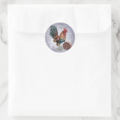 Jaar van de Rooster-Sticker Ronde Sticker (Tas)