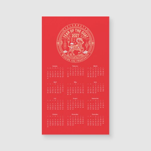 Jaar van de Schaap 2027 / Jaar van de Geit 2027 (Voorkant)