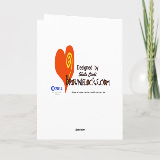 Jaar van de Schaap Kerst Kaart (Achterkant)