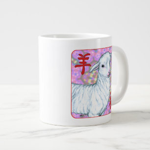 Jaar van de Schapen-Goede Luck! Grote Koffiekop