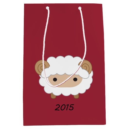 Jaar van de Schapenzak van 2015 Medium Cadeauzakje (Voorkant)