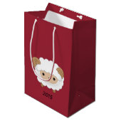 Jaar van de Schapenzak van 2015 Medium Cadeauzakje (Voorkant Gekanteld)