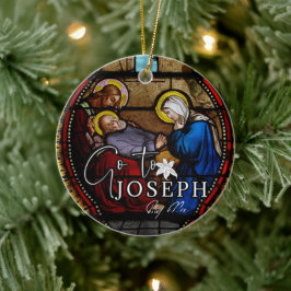 Jaar van de Sint Jezus Religieuze Paus Handtekenin Keramisch Ornament