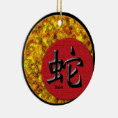 Jaar van de slang: 2001, 2013 keramisch ornament (Rechts)
