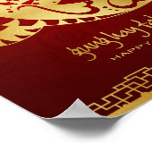 Jaar van de slang 2013 Scroll Poster (Hoek)