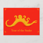 Jaar van de Slang 2025 Briefkaart (Voorkant)