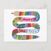 Jaar van de Slang 2025 Briefkaart (Voorkant)