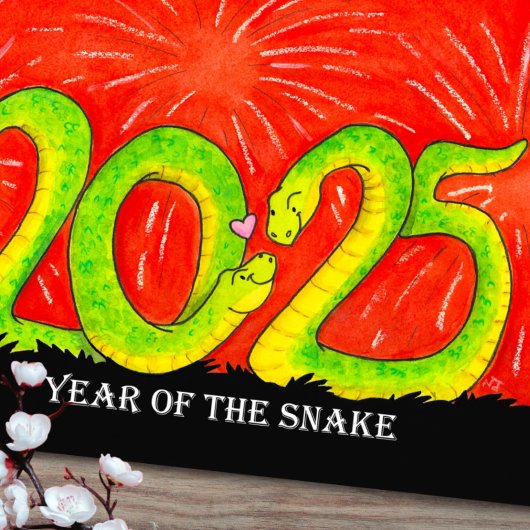 Jaar van de Slang 2025 briefkaart