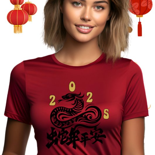 Jaar van de Slang 2025 Chinees Nieuwjaar T-shirt