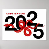 Jaar van de Slang 2025 Chinees Poster (Voorkant)