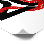 Jaar van de Slang 2025 Chinees Poster (Hoek)