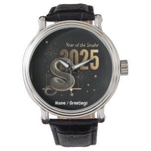 Jaar van de Slang 2025 Chinese Zodiac Horloge