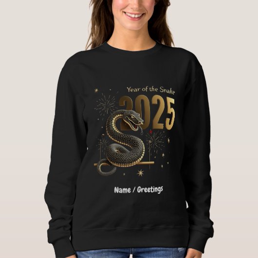 Jaar van de Slang 2025 Chinese Zodiac Trui (Voorkant)