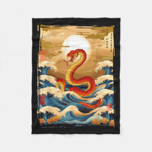 Jaar Van De Slang 2025 Chinese Zodiak Maandelijkse Fleece Deken