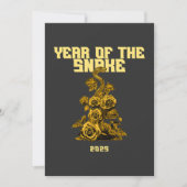 Jaar van de slang 2025 feestdagenkaart (Voorkant)