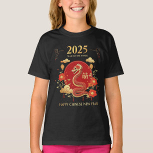 Jaar van de Slang 2025 Lunar Nieuwjaar Chinees Nie T-shirt
