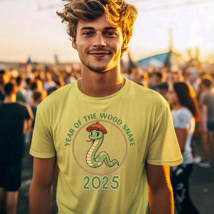 Jaar van de Slang 2025 Lunar Zodiac teken T-shirt