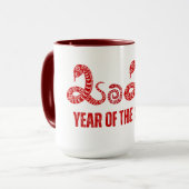 Jaar van de Slang 2025 Mok (Voorkant links)