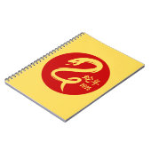 Jaar van de Slang 2025 Nieuwjaar Goud Minimalistis Notitieboek (Linkerzijde)