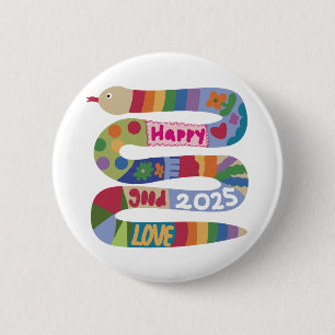 Jaar Van De Slang 2025 Ronde Button 5,7 Cm