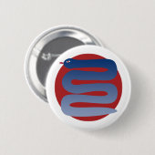 Jaar van de Slang 2025 Ronde Button 5,7 Cm (Voorkant /achterkant)