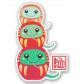 JAAR VAN DE SLANG 2025 STICKER (Voorkant)