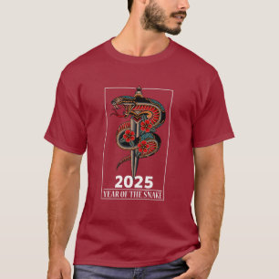 Jaar van de slang 2025 t-shirt