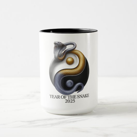 Jaar van de Slang 2025 Yin en Yang Mok (Midden)
