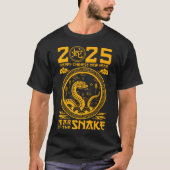 Jaar van de Slang 2025 Zodiac Happy Chinees Nieuwj T-shirt (Voorkant)