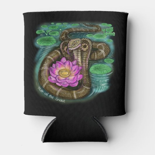 Jaar van de slang blikjeskoeler (Voorkant)