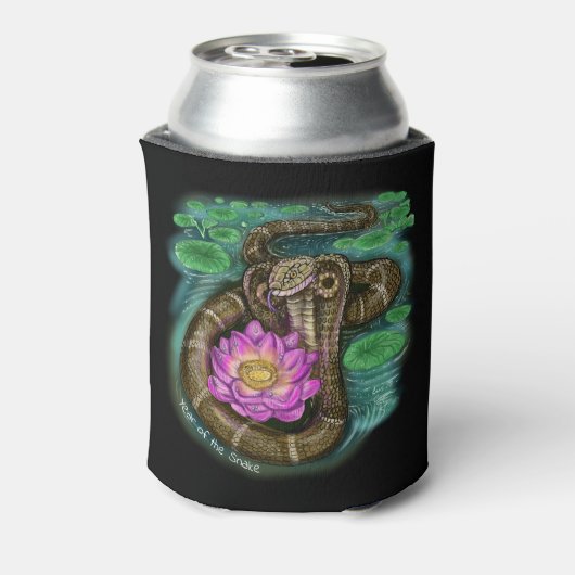 Jaar van de slang blikjeskoeler (Blikje Achterkant)