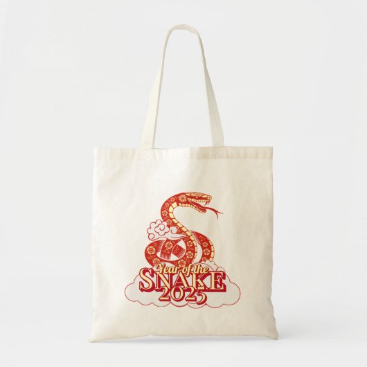 Jaar van de Slang Chinees Nieuwjaar 2025 Tote Bag (Voorkant)