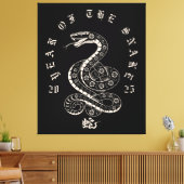 Jaar van de Slang Chinese Maan Nieuwjaar 2025 Canvas Afdruk (Insitu (Woonkamer))
