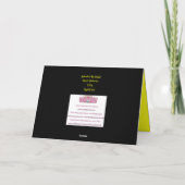 Jaar van de Slang Chinese Maan Nieuwjaar glitter Feestdagen Kaart (Achterkant)