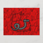 Jaar van de Slang Feestdagenkaart (Voorkant)