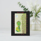 Jaar van de slang feestdagenkaart (Staand voorkant)