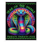 Jaar van de slang foto afdruk (Voorkant)