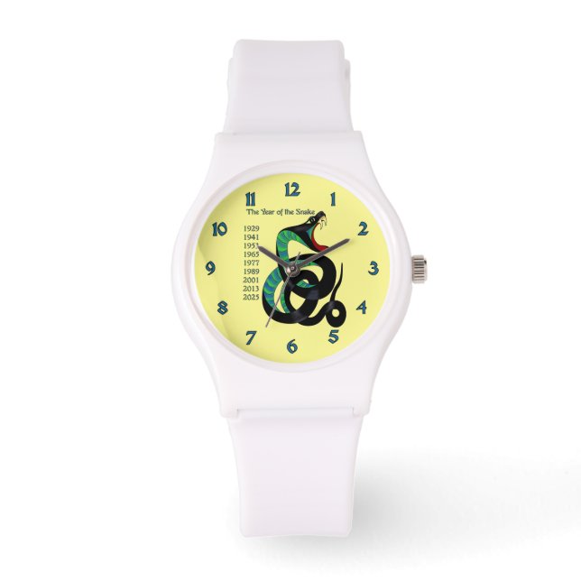 Jaar van de slang horloge (Voorkant)