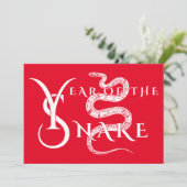 Jaar van de slang kaart (Staand voorkant)