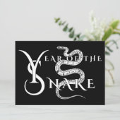 Jaar van de slang kaart (Staand voorkant)