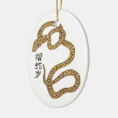 Jaar van de slang keramisch ornament (Links)