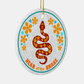 Jaar van de slang keramisch ornament (Rechts)