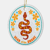 Jaar van de slang keramisch ornament (Links)
