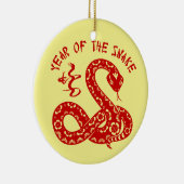 Jaar van de slang keramisch ornament (Rechts)