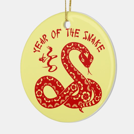 Jaar van de slang keramisch ornament (Links)