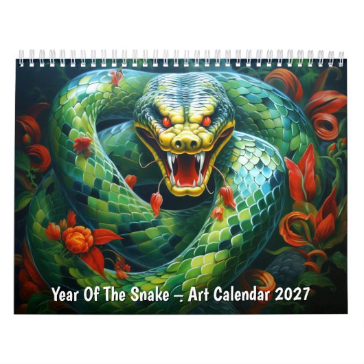 Jaar Van De Slang – Kunstkalender 20XX Kalender (Hoes)