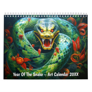 Jaar Van De Slang – Kunstkalender 20XX Kalender