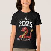 Jaar van de Slang Lunar Nieuwjaar Chinees Nieuwjaa Tri-Blend Shirt (Voorkant)