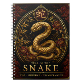 Jaar van de Slang Luxe Chinees Dierenriem Notitieb Notitieboek